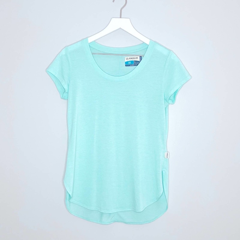 Magellan Turquoise Short Sleeve Shirt (Size S) - Picture 1 of 7